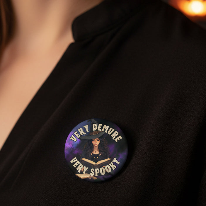 Very Spooky Very Demure Pinback Button