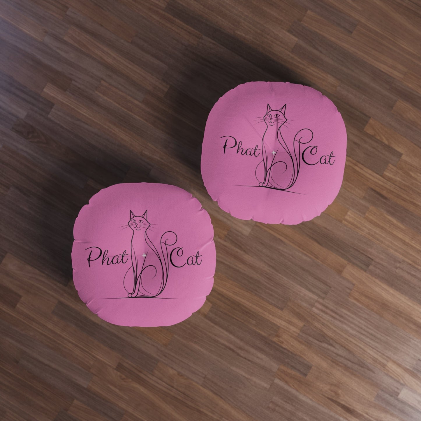 Whimsical Cat Tufted Floor Pillow