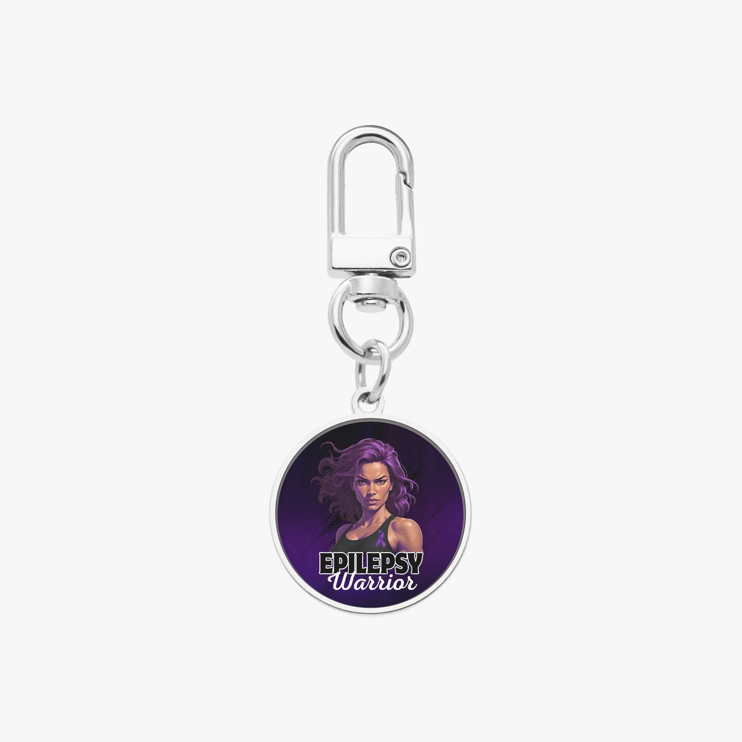 Beautiful Epilepsy Warrior Metal Keychain