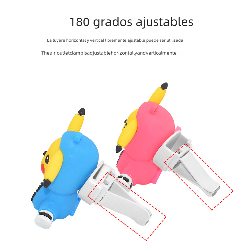 Pikachu Car Air Freshener Clip for Cute Interior Decor