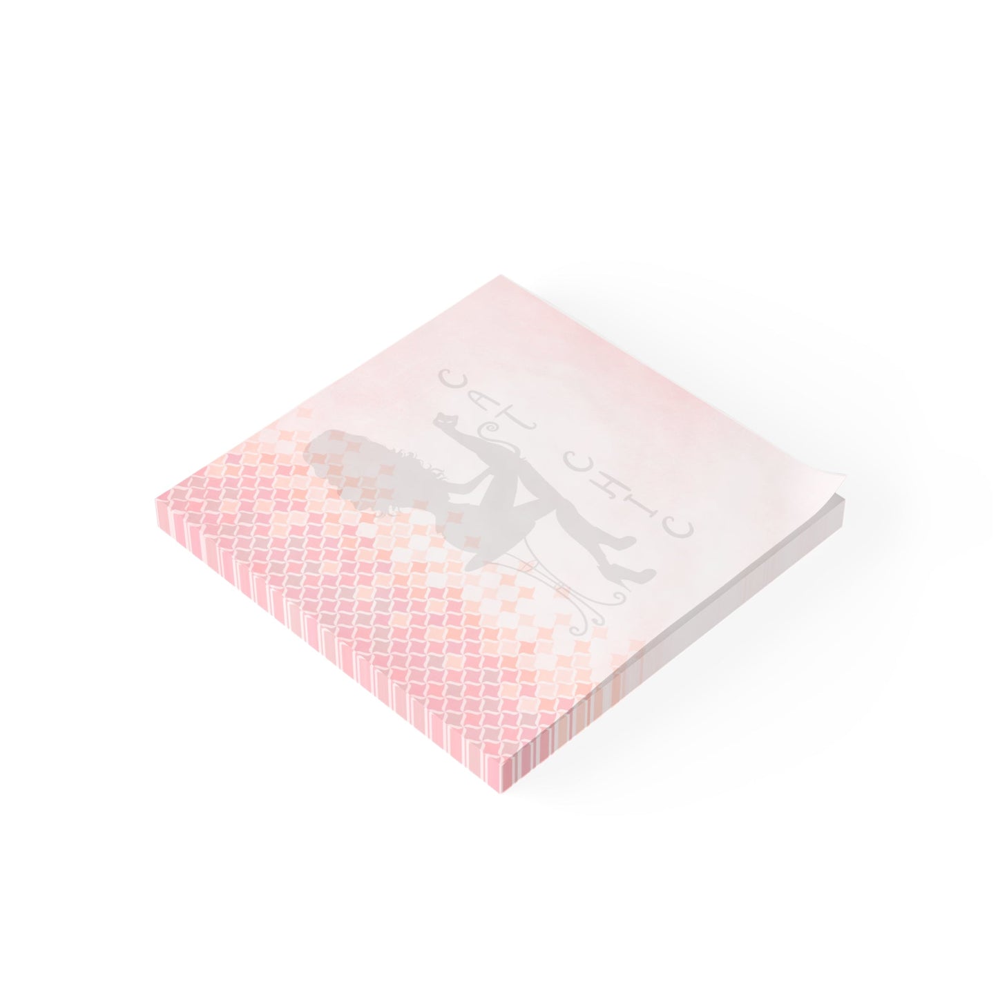 Cat Stretch Calm — Minimalist Cat Sticky Notes
