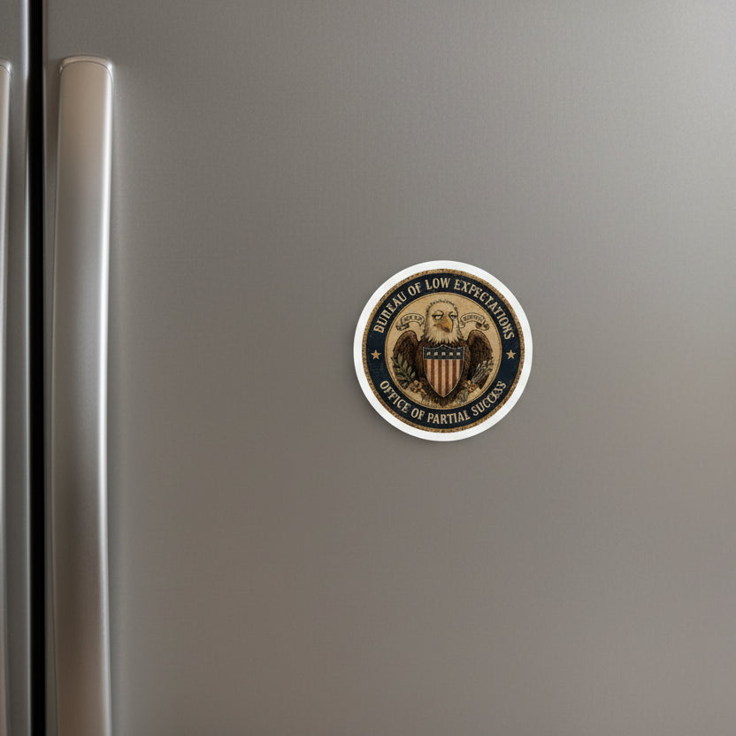 Bureau of Low Expectations Magnet | Office of Partial Success