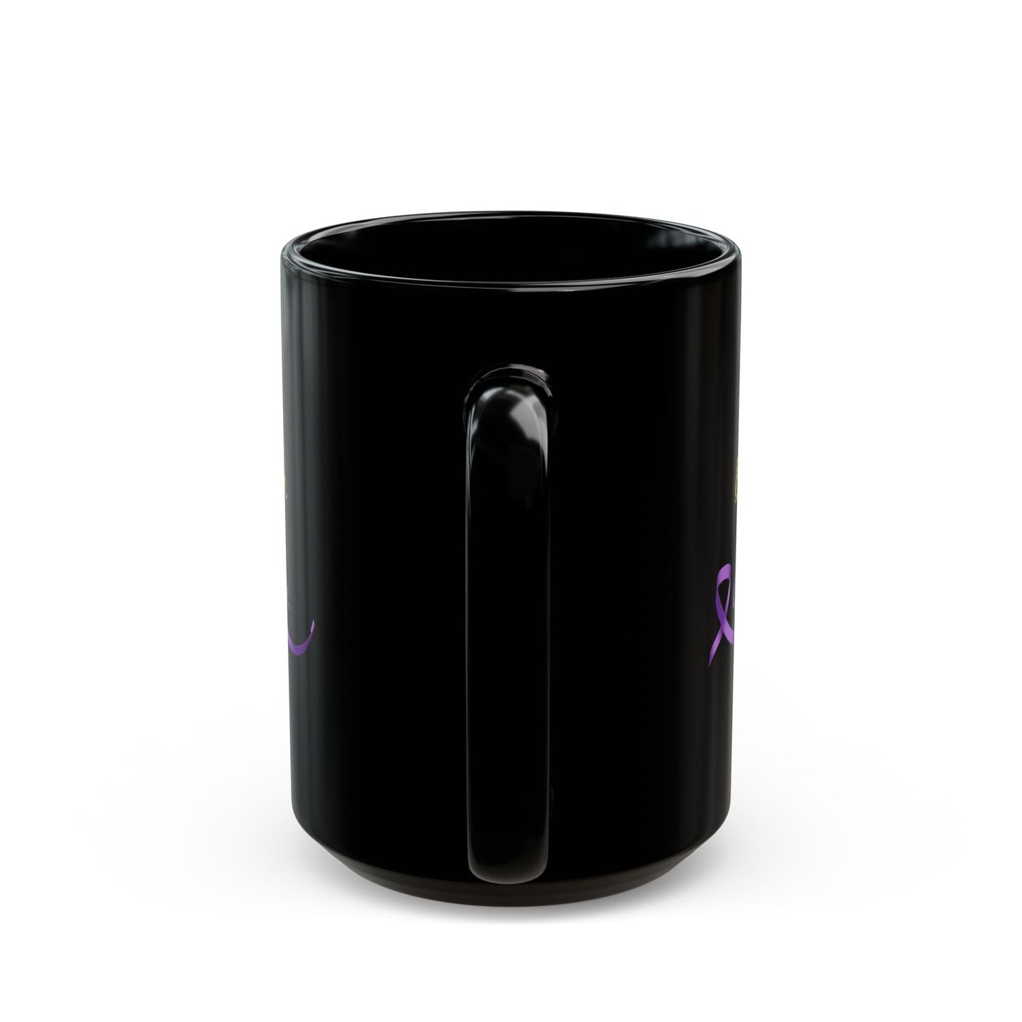 Breathe. Sip. Continue. Black Coffee Mug – Epilepsy Awareness
