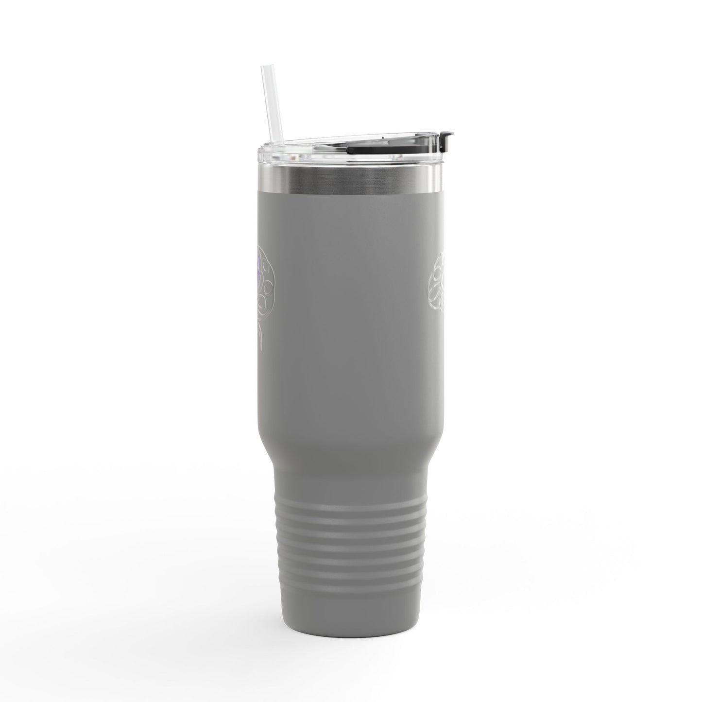 Abstract Brain Line Art 40oz Insulated Tumbler with Handle