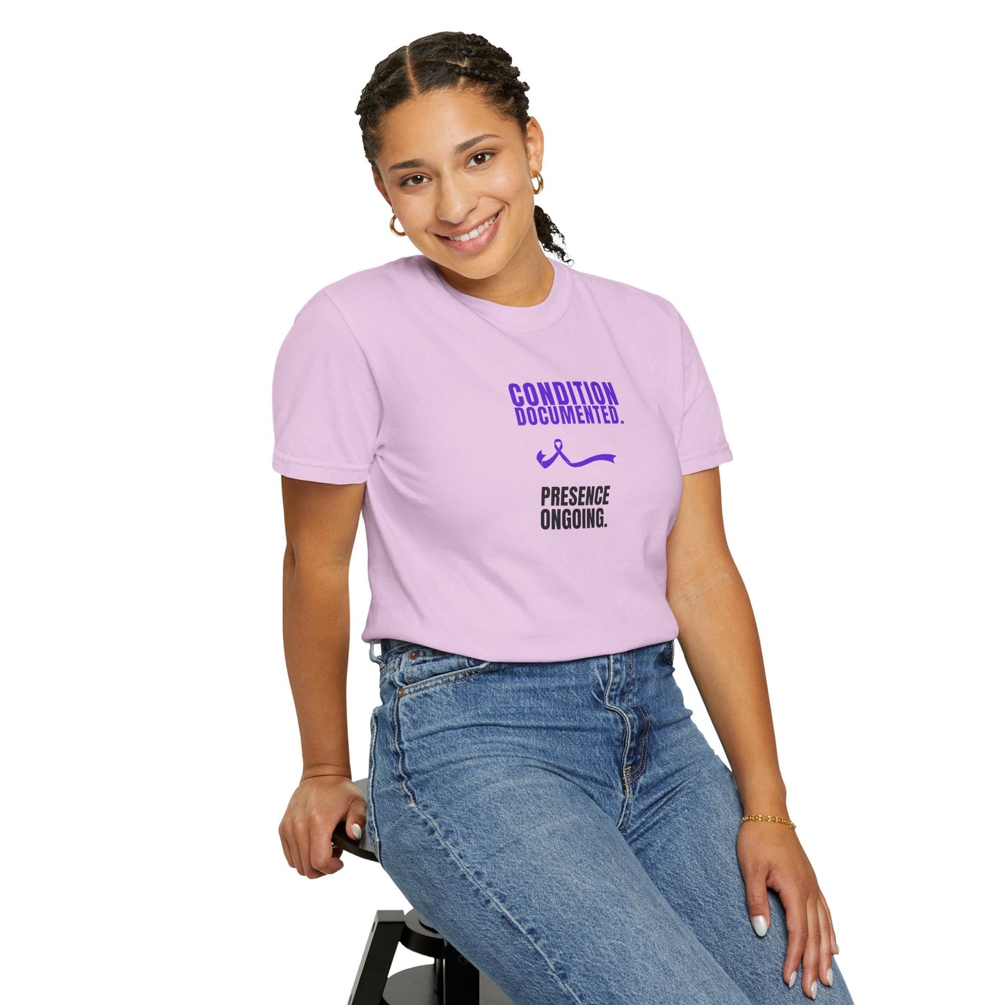 Condition Documented. Presence Ongoing. – Epilepsy Awareness T-Shirt