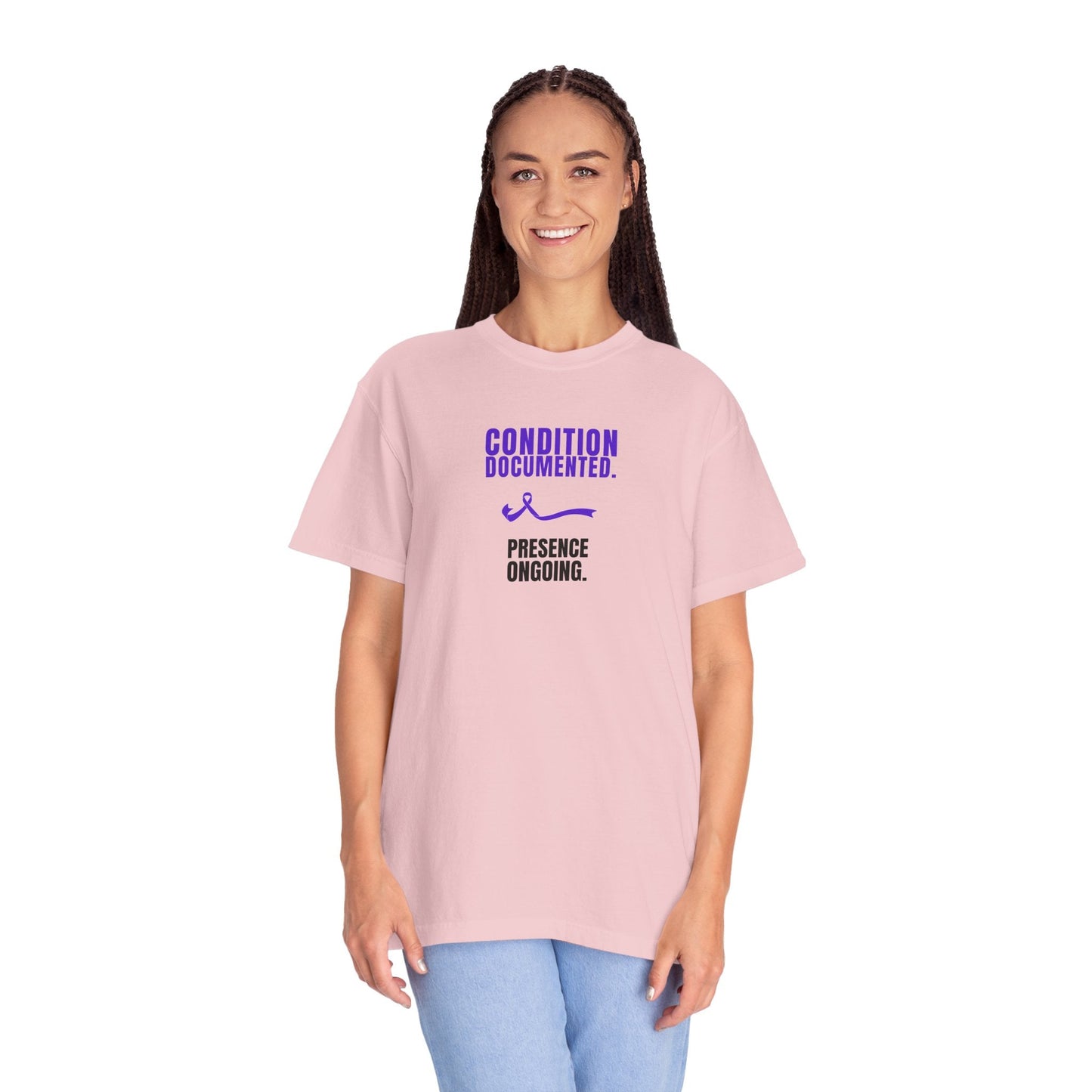 Condition Documented. Presence Ongoing. – Epilepsy Awareness T-Shirt