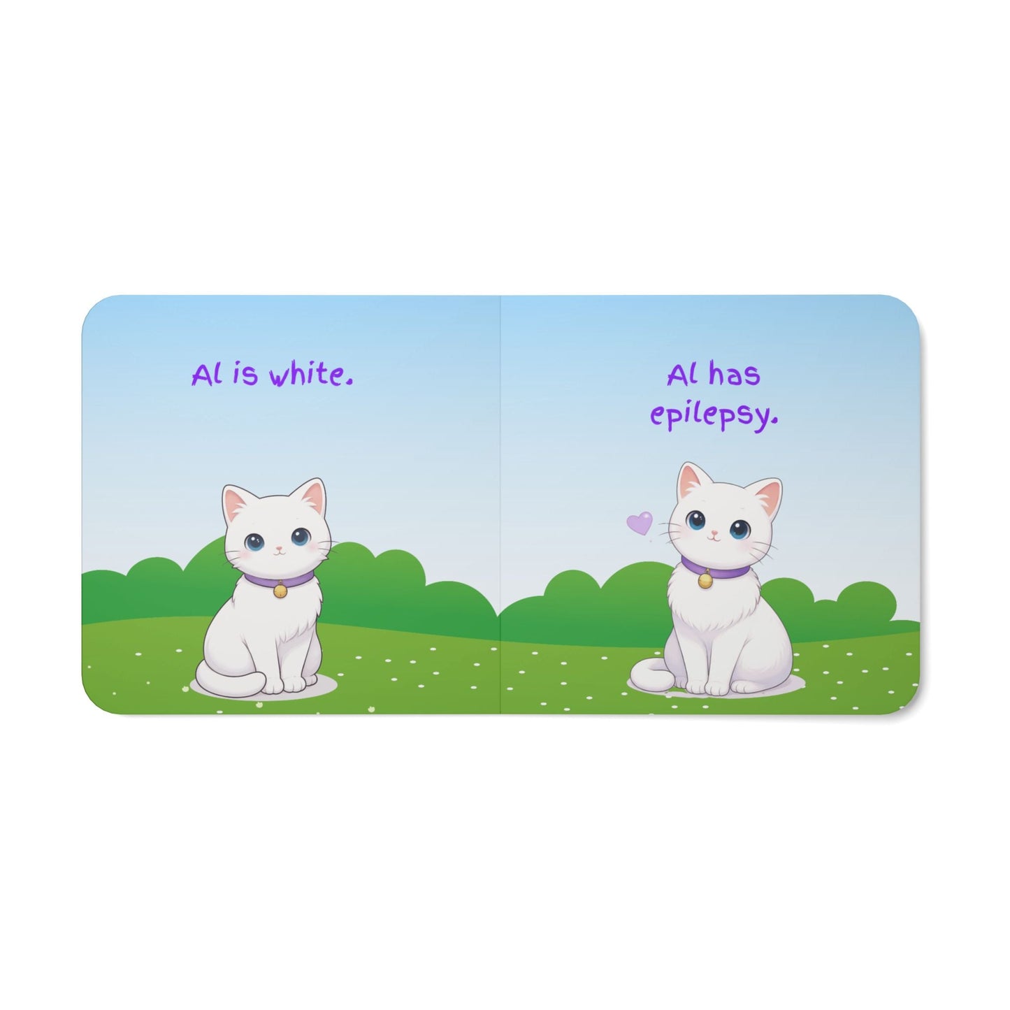 AL the Epikitty Board Book | A Gentle Story About Epilepsy, by Leanne H. West