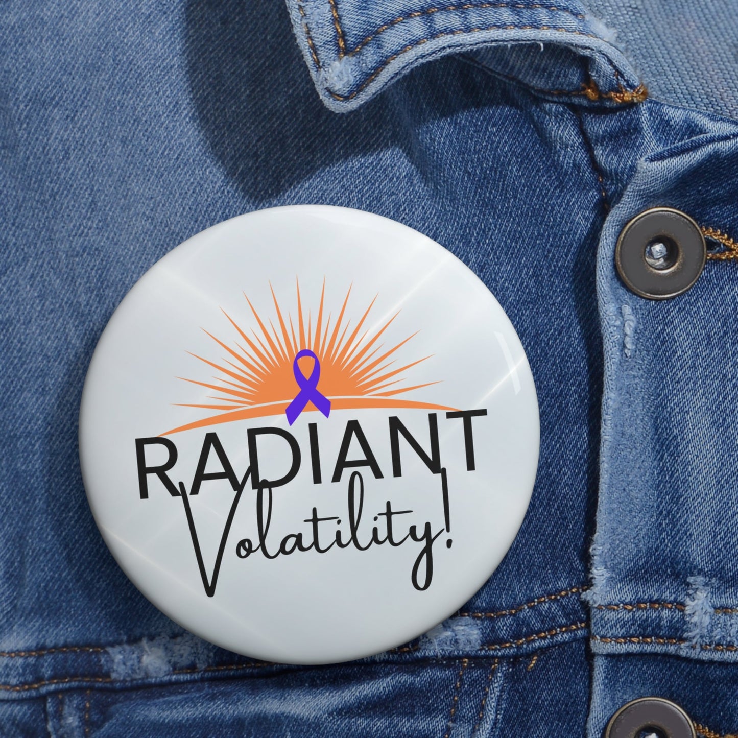Radiant Volatility Pinback Button