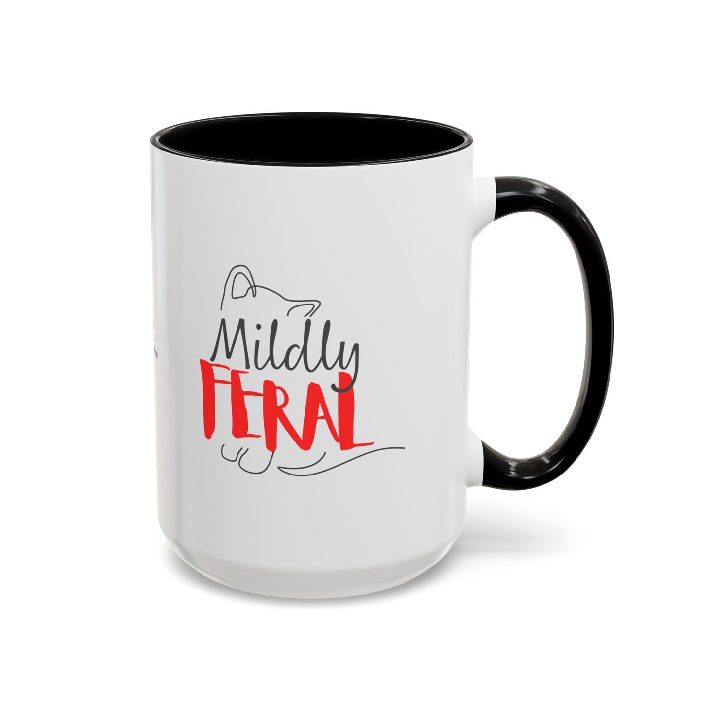 Mildly Feral Accent Mug — Morning Mood, Accurately Labeled