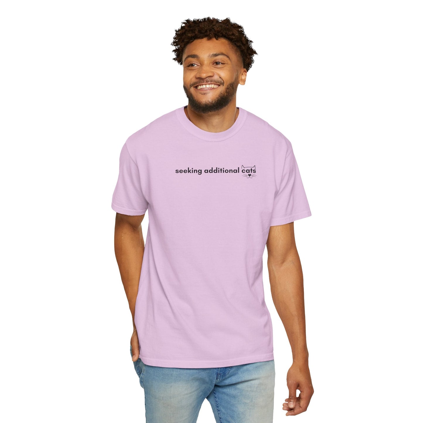 Seeking Additional Cats T-Shirt | Cat Lover Minimal Tee
