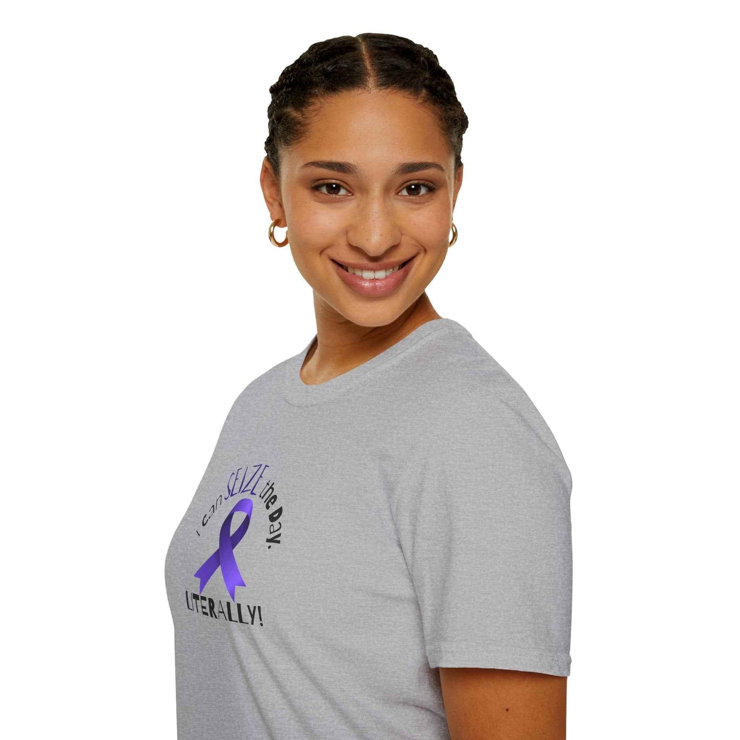 “I Can SEIZE the Day — Literally!” Epilepsy Awareness Pin Button (3")