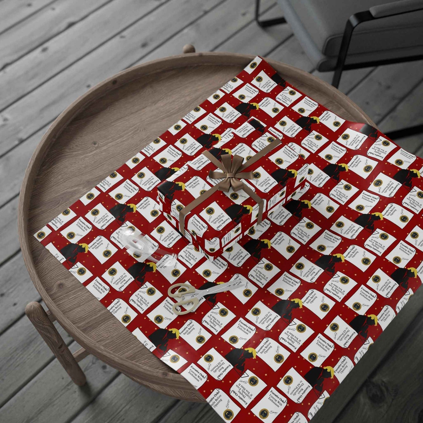 Executive Orders Gift Wrap – Political Parody Edition