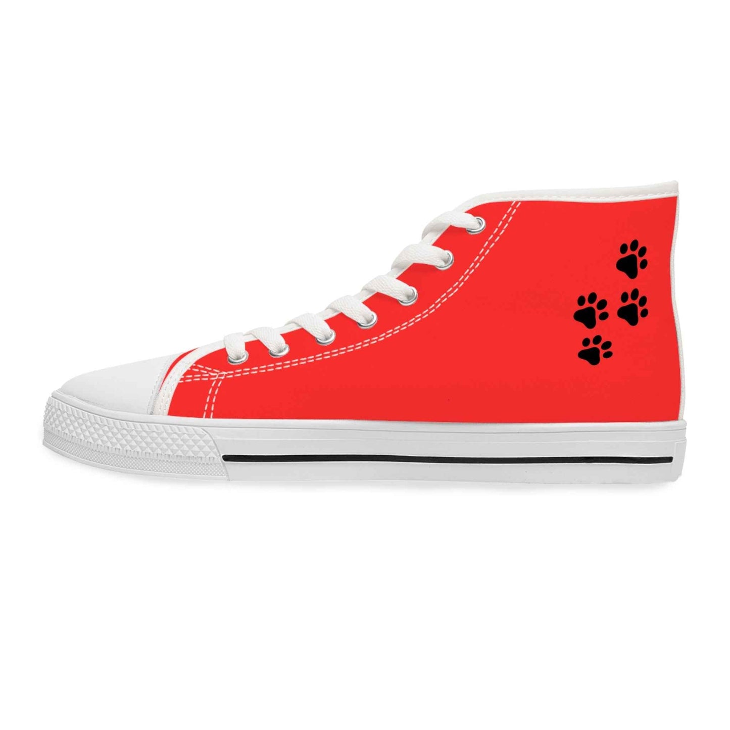 Love & Pawprints High-Top Sneakers – Cat Lover Statement Shoes