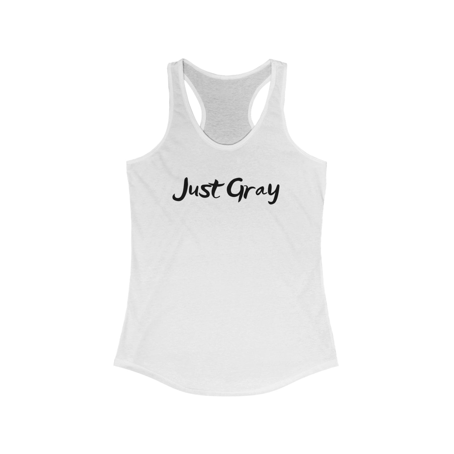 Women's Ideal Racerback Tank  "Just Gray"