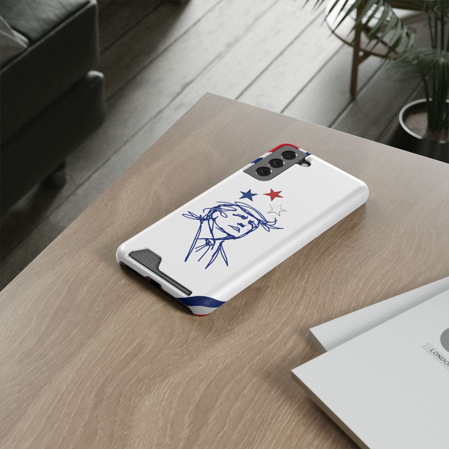 Minimal Line Portrait MagSafe iPhone Case — Say Less Edition