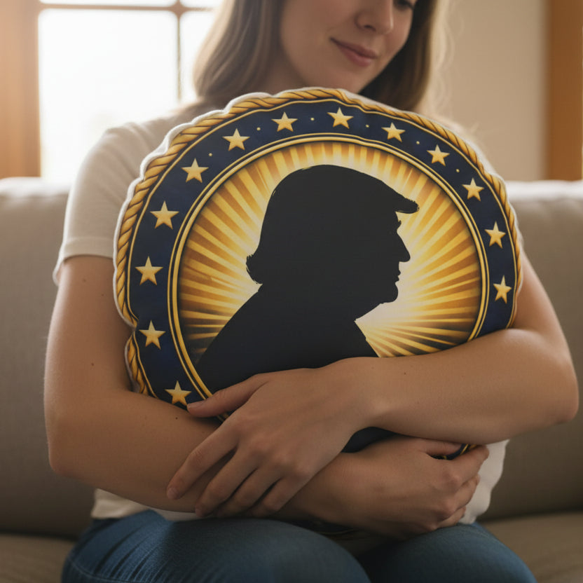 Seal-Style Round Pillow — Official Energy, No Explanation Filed