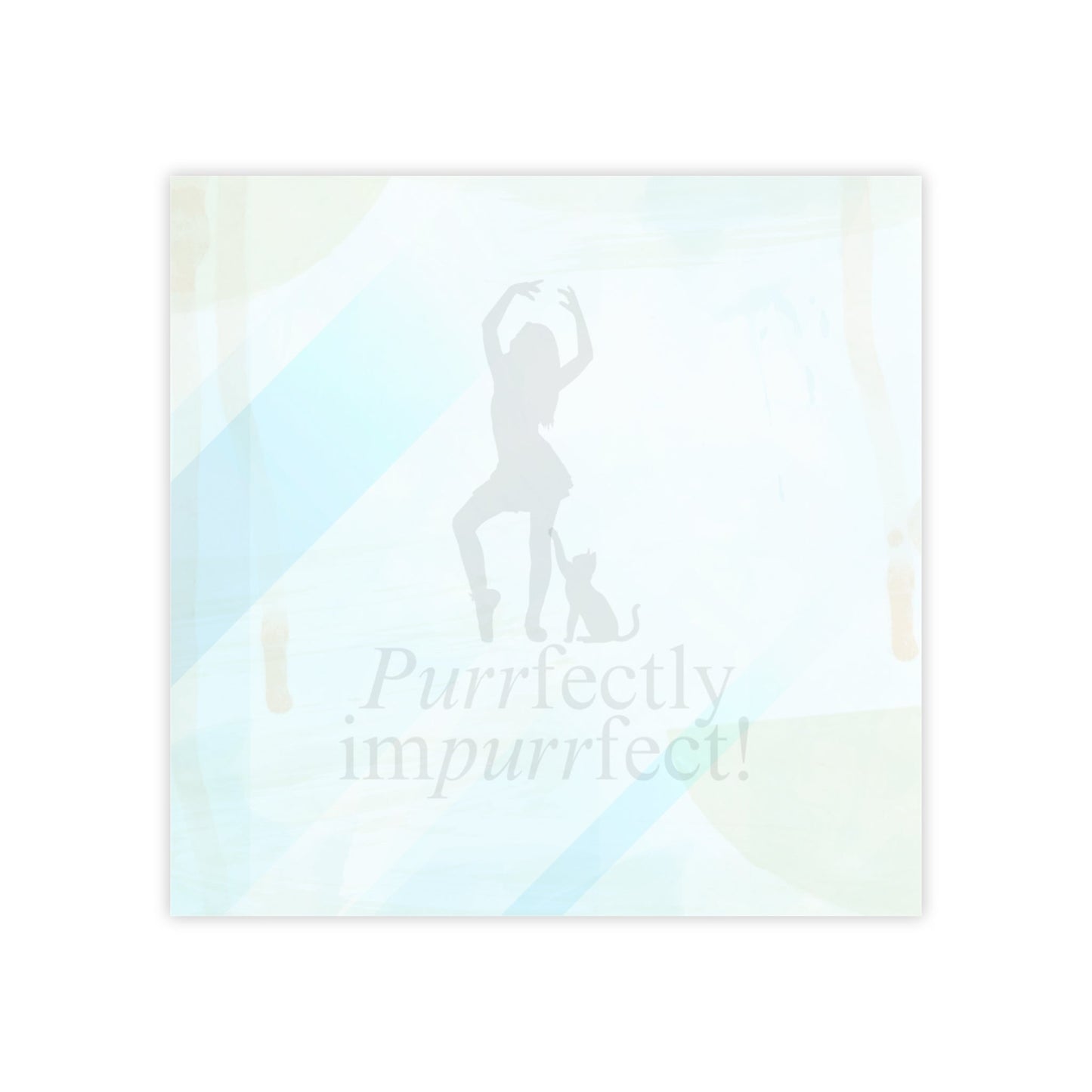 Purrfectly Imperfect — Cat Lover Sticky Notes