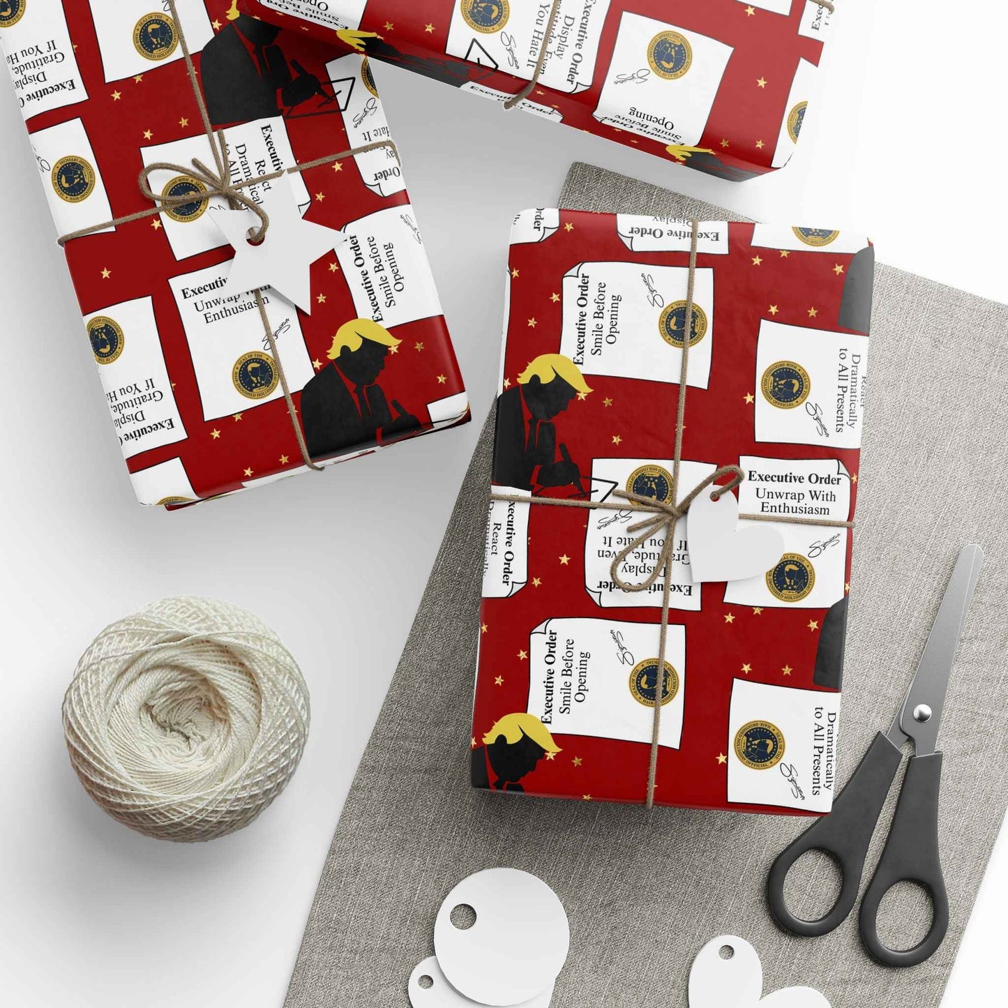 Executive Orders Gift Wrap – Political Parody Edition