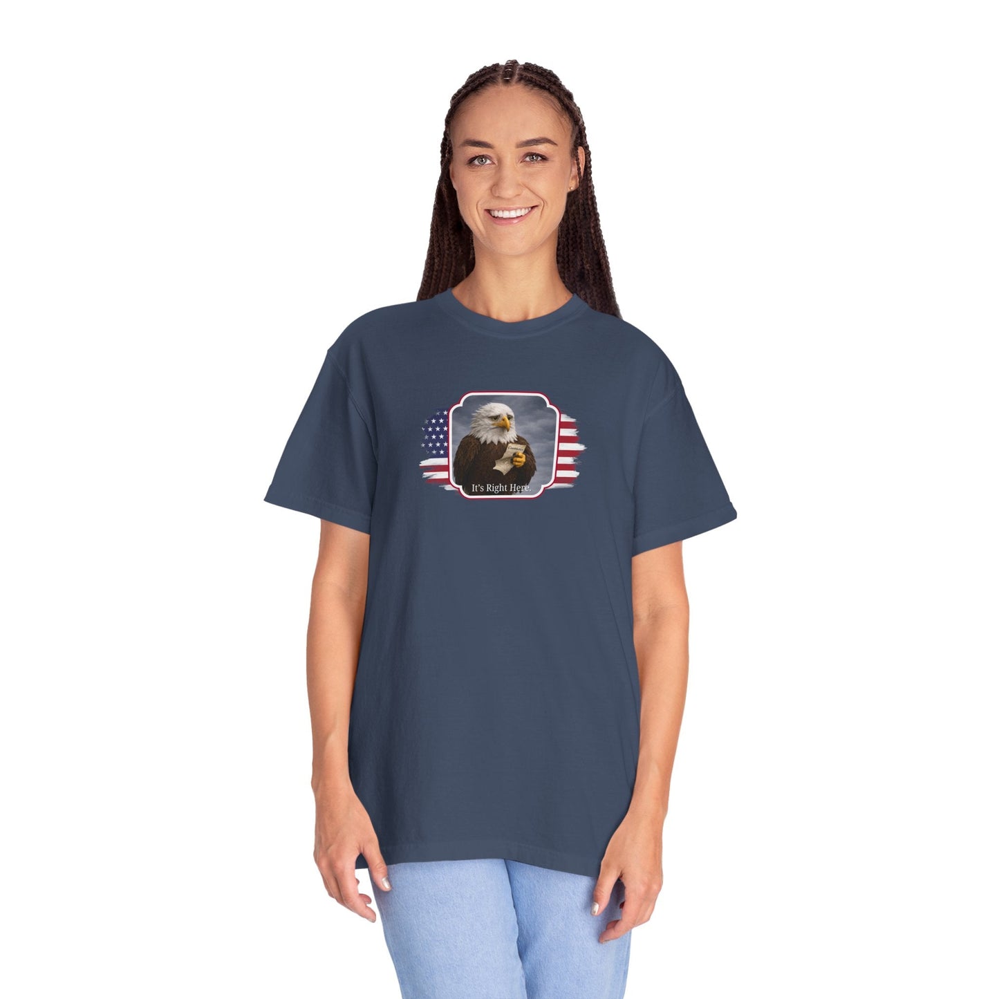 “It’s Right Here” Political Parody T-Shirt