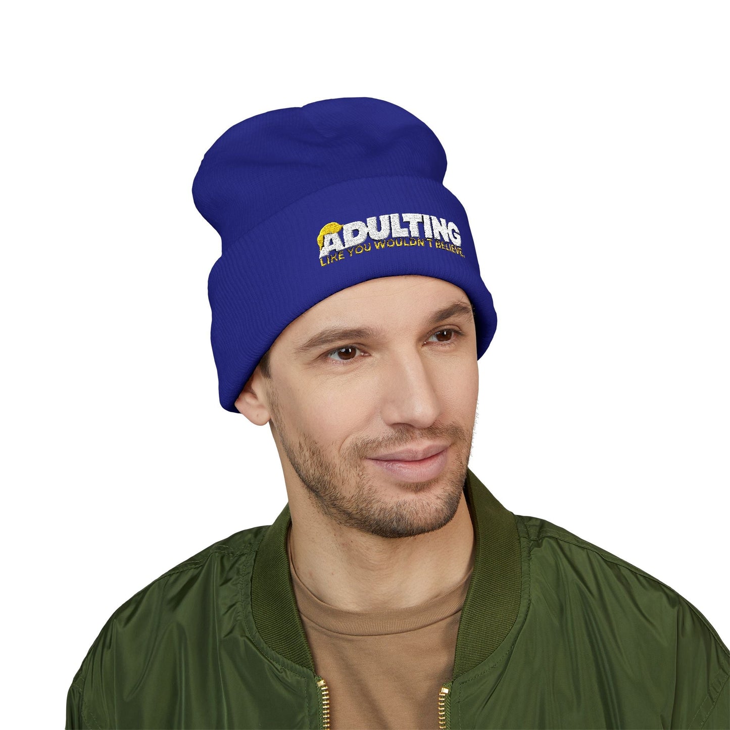 Adulting, Like You Wouldn’t Believe – Cuffed Knit Beanie