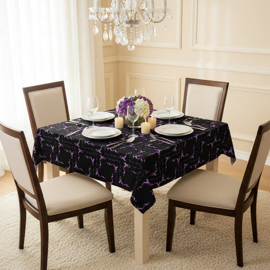 Epilepsy Awareness Morse-Code “HOPE” Tablecloth – Purple Ribbon Pattern