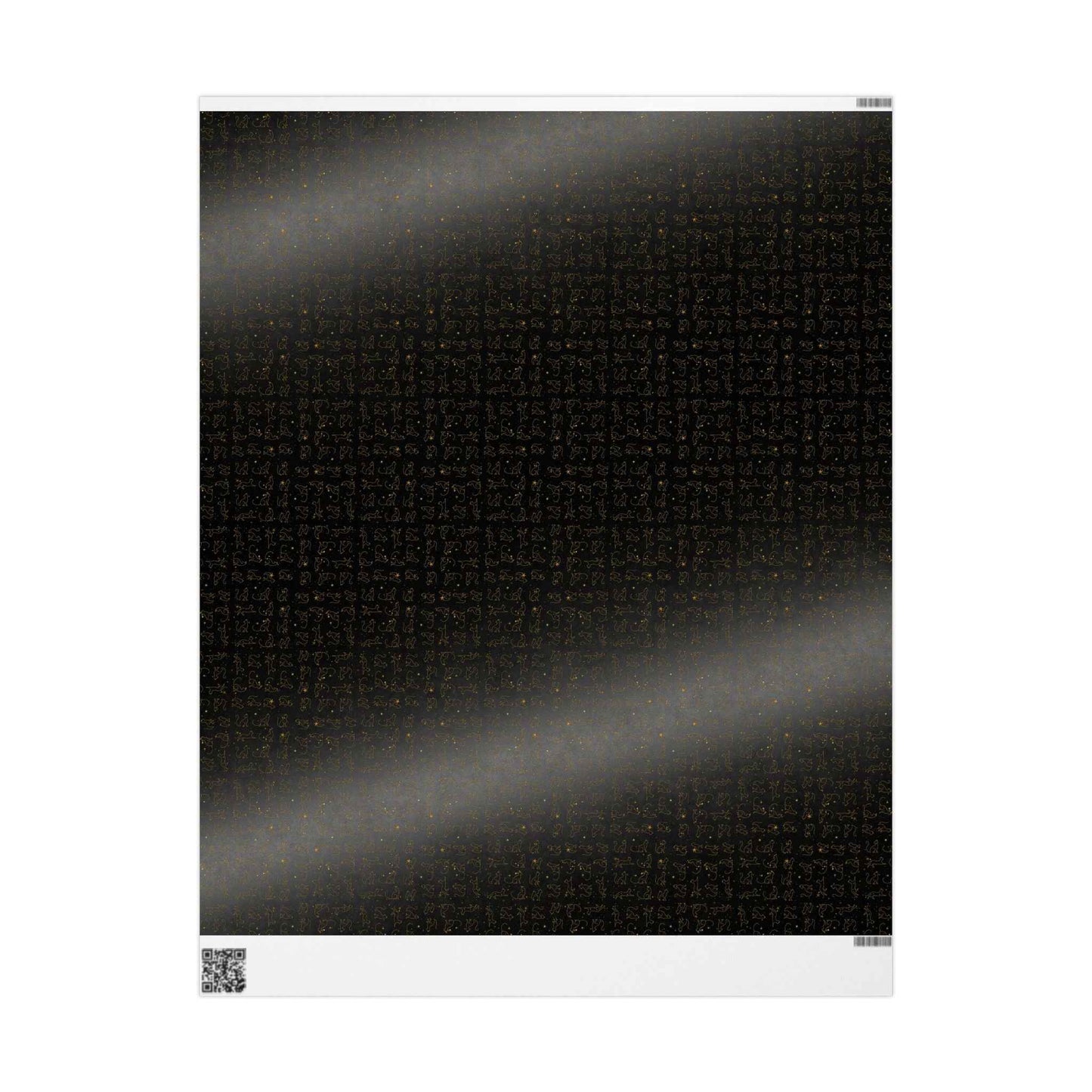 Gold Foil Line-Art Cats Gift Wrap – Elegant All-Purpose Wrapping Paper
