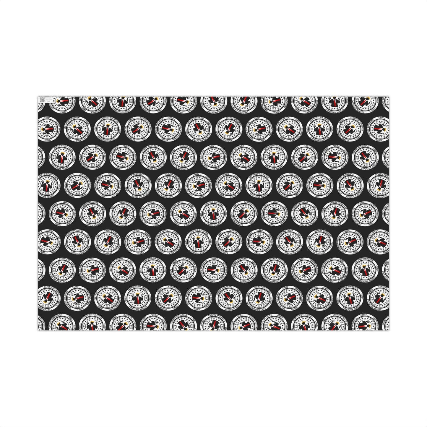 Certified Six-Seven Gift Wrap Paper (Political Parody)
