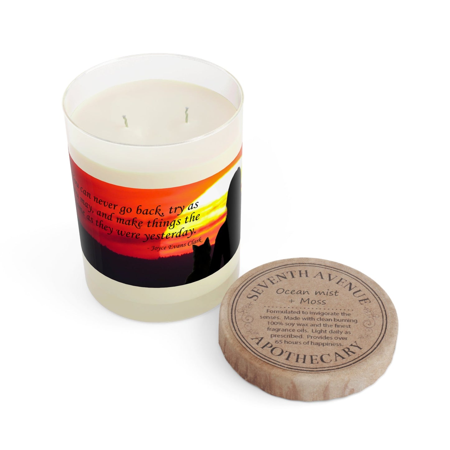 You Can’t Go Back Candle | Reflective Quote Soy Candle