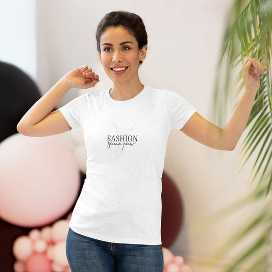 Fashion Faux Paw Women's Triblend Tee