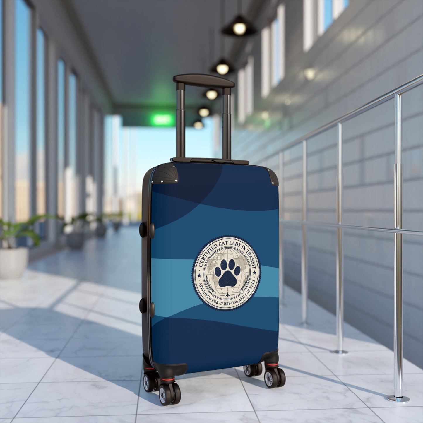 Certified Cat Lady in Transit – Hard-Shell Suitcase