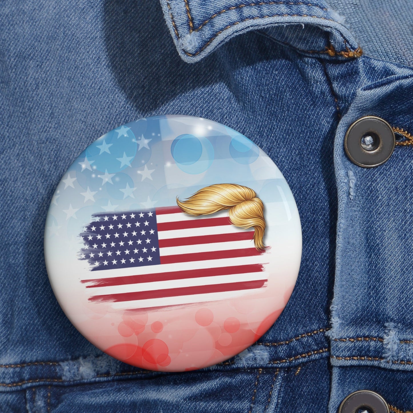 Golden Swoop Pinback Button