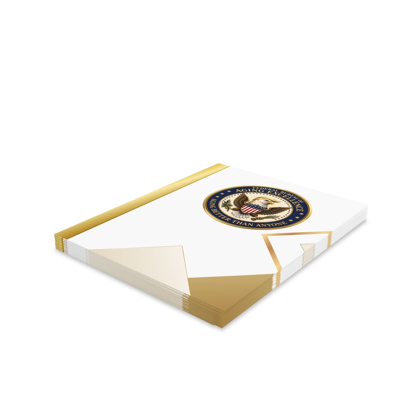 Aging Excellence – Faux Seal Birthday Greeting Card (Packs of 8, 16, 24)