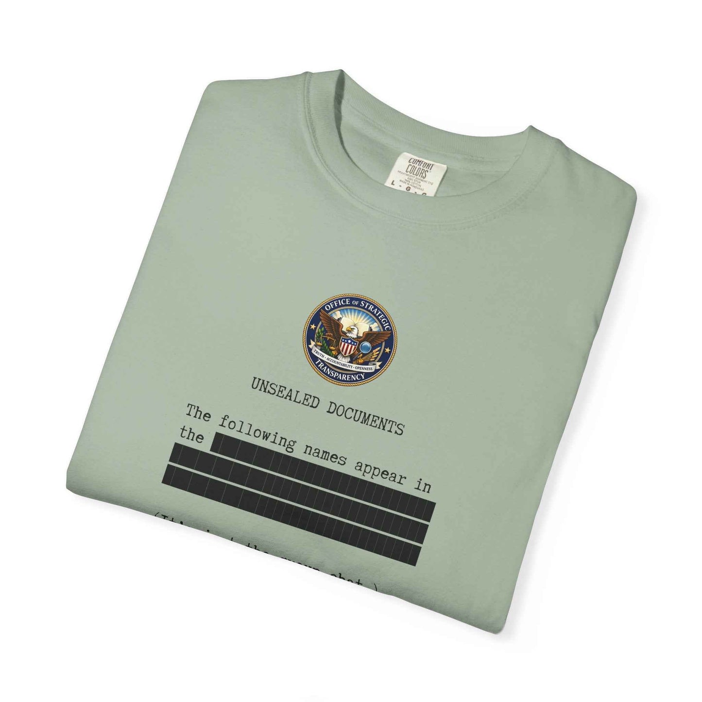 Unsealed Documents Unisex T-Shirt – Redacted Political Satire Tee