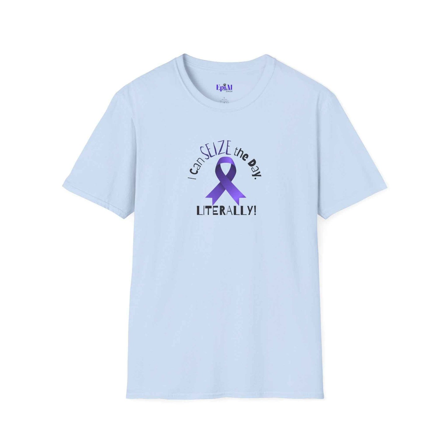 “I Can SEIZE the Day — Literally!” Epilepsy Awareness Pin Button (3")