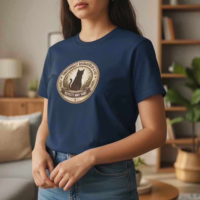 Emotionally Regulated by a Cat T-Shirt
