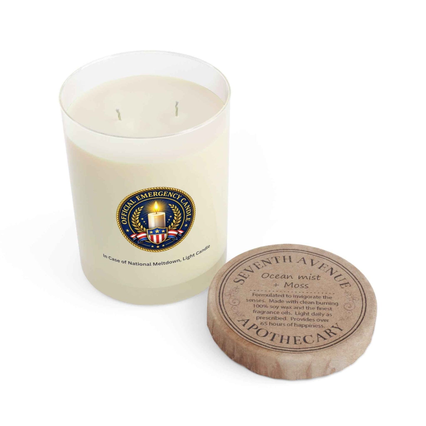 Official Emergency Candle – “In Case of National Meltdown” Patriotic Novelty Candle (11 oz)