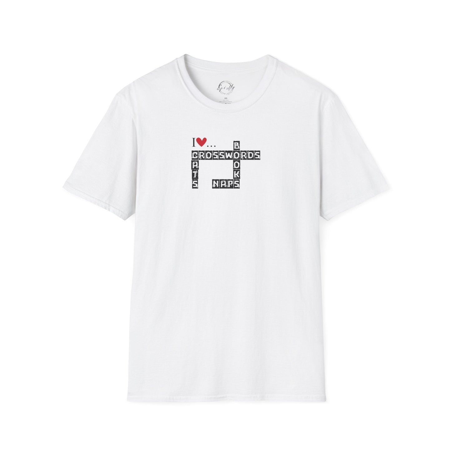 Crosswords and Cats Unisex Softstyle T-Shirt