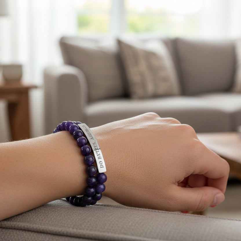 Do Better, America Bracelet – Engraved Stainless Steel Stretch Bracelet