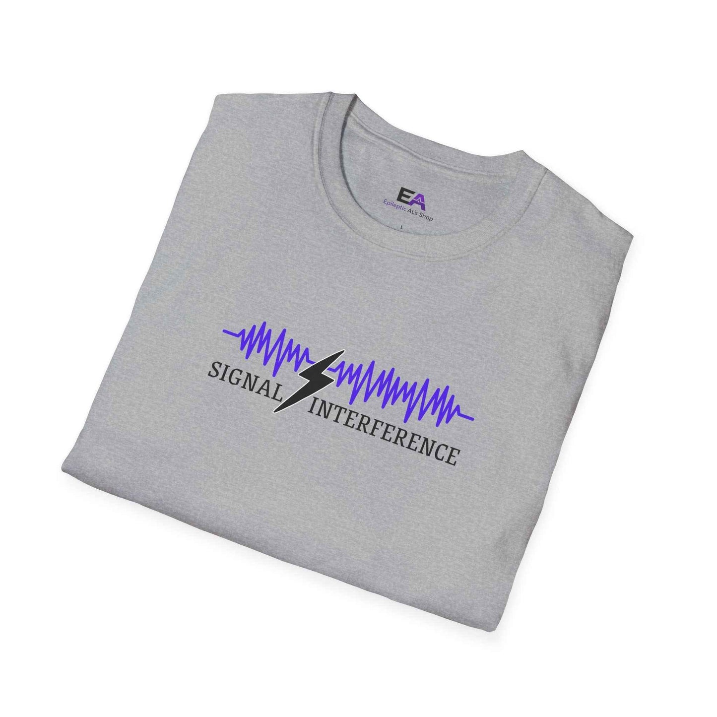 Signal Interference Tee — Quiet Static, Visible Spark