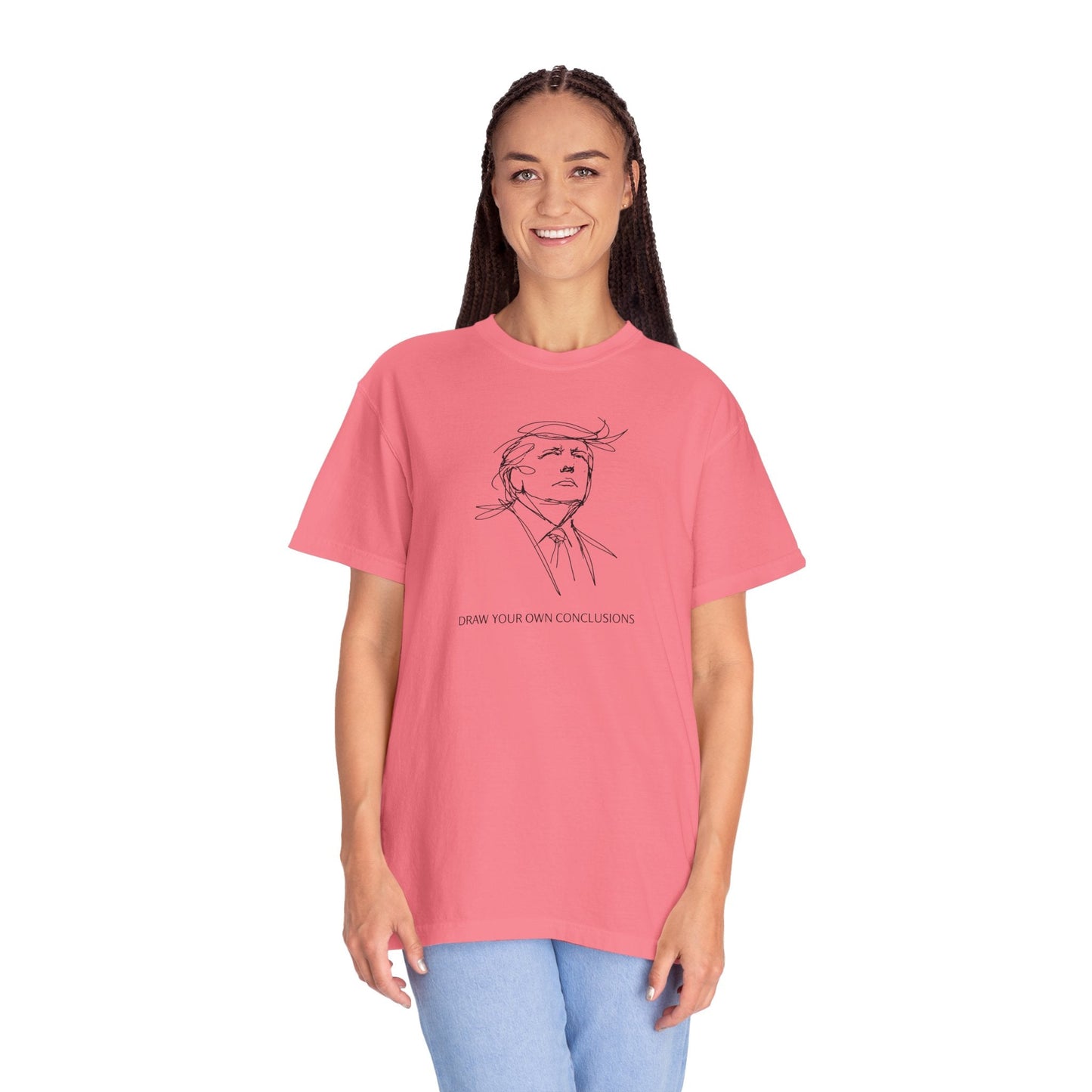 Draw Your Own Conclusions Unisex Graphic Tee – Minimal Line Art Statement Shirt