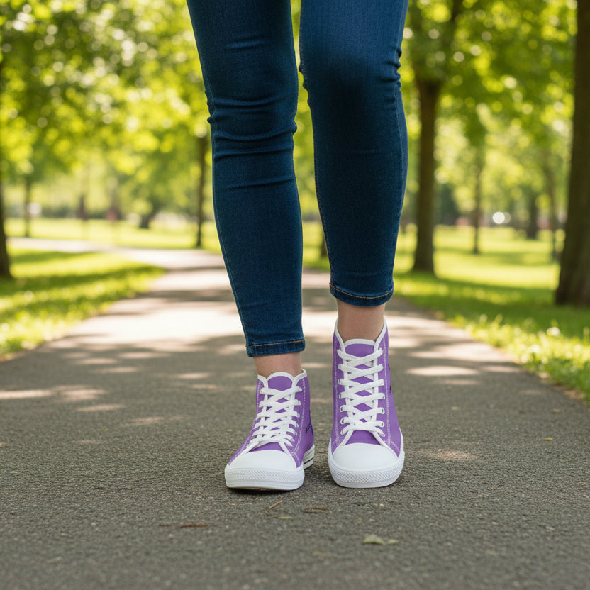 Still Here. Here Still. Women’s High-Top Sneakers – Epilepsy Awareness