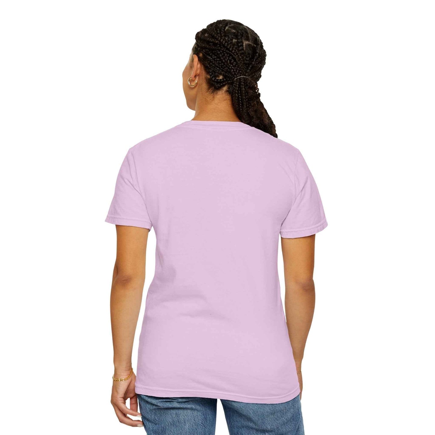 Mother & Cat Embrace T-Shirt | Minimal Line Art Cat Mom Shirt