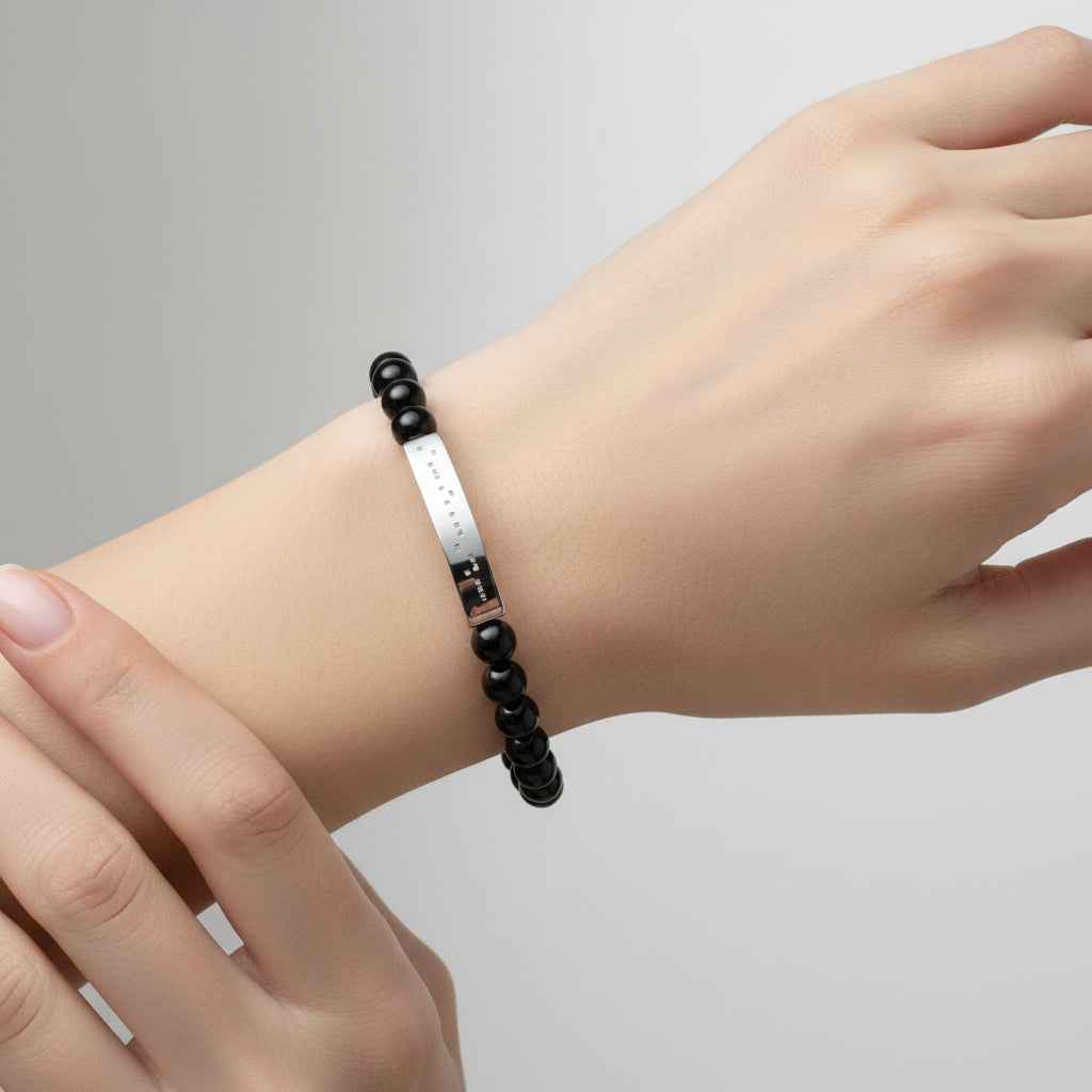 AWARENESS Morse Code Bracelet – Epilepsy Awareness Beaded Bar Bracelet