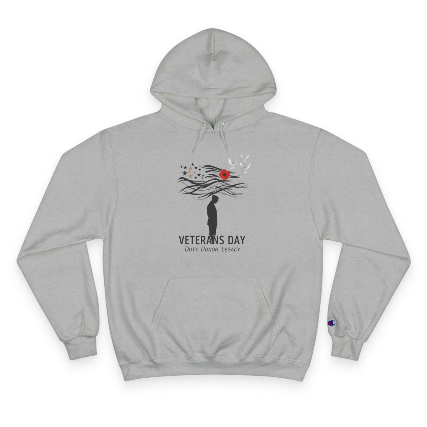 Veterans Day Champion Hoodie, Cozy Hoodie, Gift for Veterans, Memorial Day Apparel, Support Our Troops