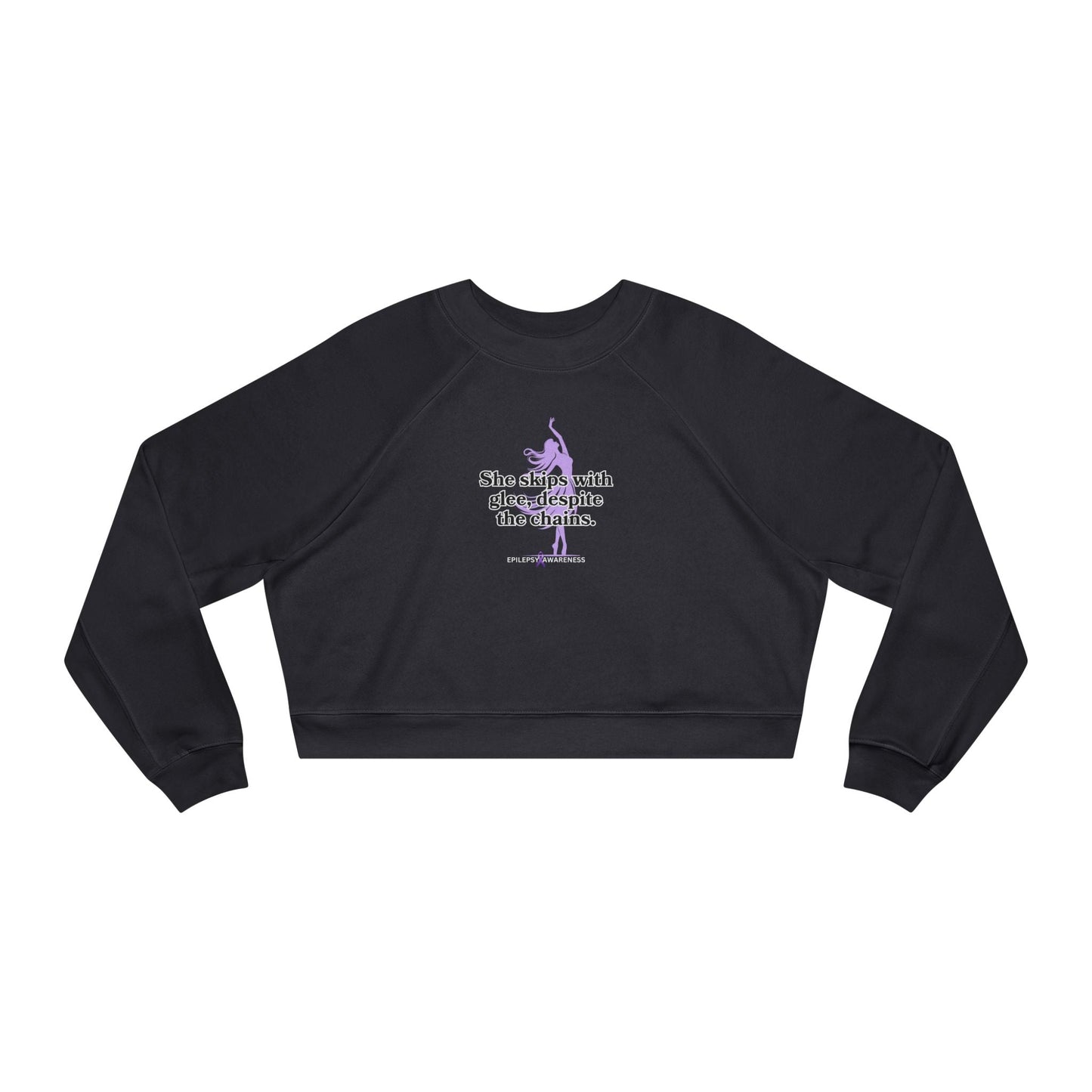 She Skips with Glee Women's Cropped Fleece Pullover