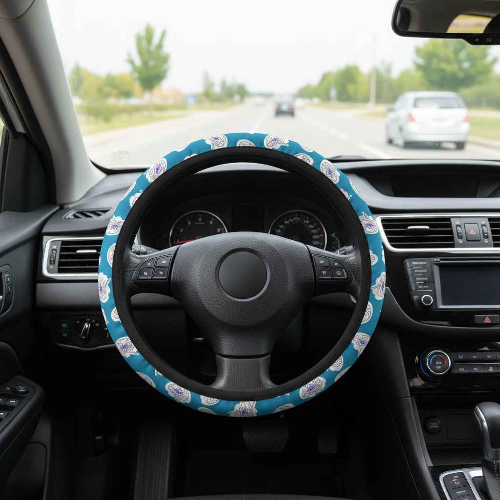 Neuro Brain Pattern Steering Wheel Cover | Soft Grip, Bold Drive Upgrade