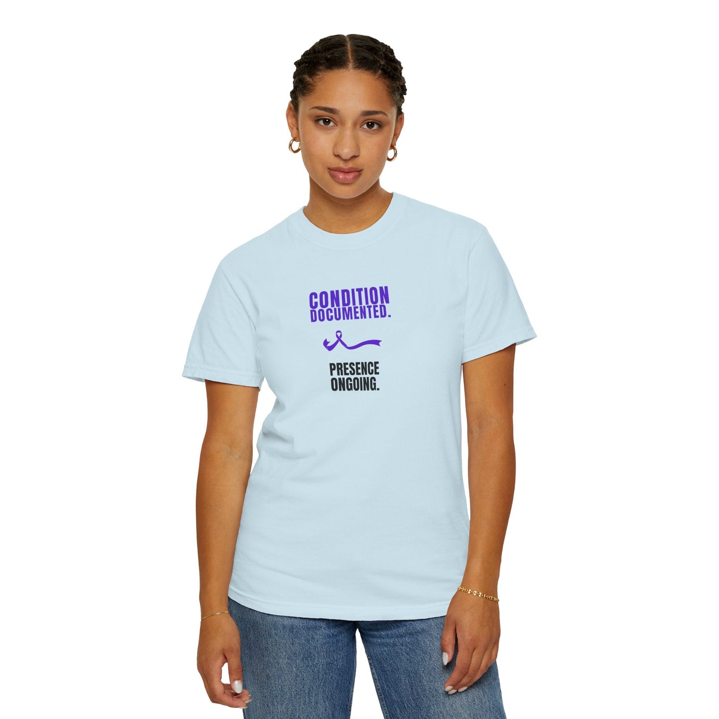Condition Documented. Presence Ongoing. – Epilepsy Awareness T-Shirt