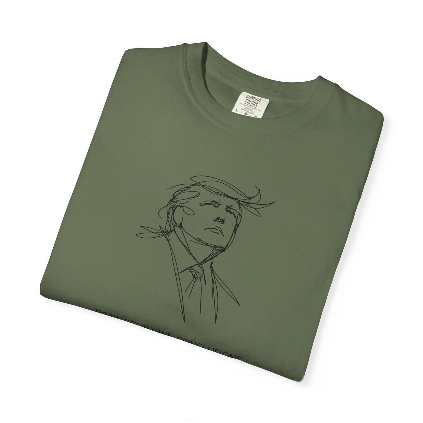 Draw Your Own Conclusions Unisex Graphic Tee – Minimal Line Art Statement Shirt