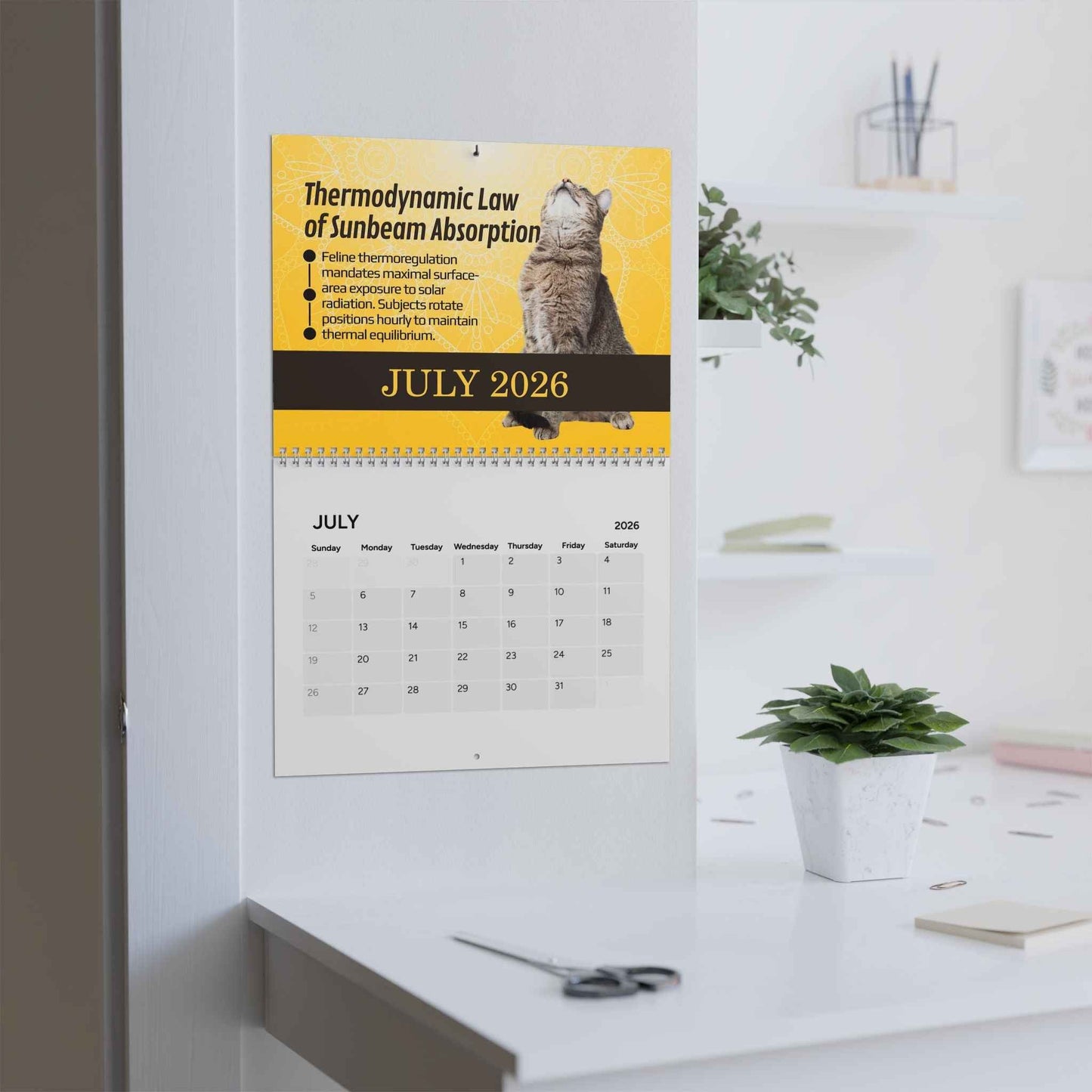 Paws & Effect: The Science of Cat Logic 2026 Calendar