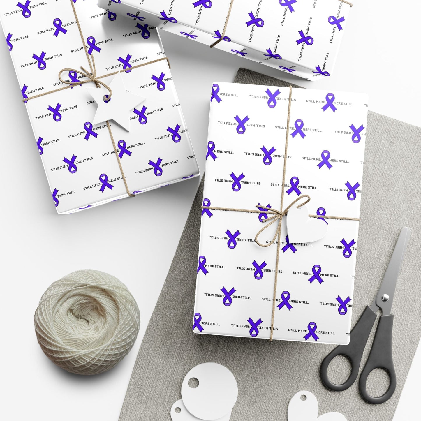 Still Here. Here Still. Gift Wrap Paper (Epilepsy Awareness)